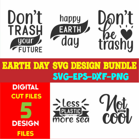 Earth Day T-shirt Design Bundle Volume-08 cover image.