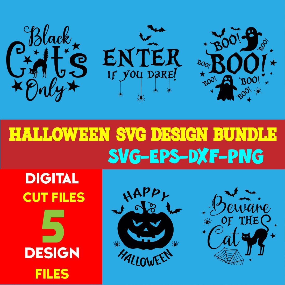 Halloween T-shirt Design Bundle Vol-11 cover image.