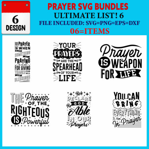 Prayer T-shirt Design Bundle Vol-04 cover image.