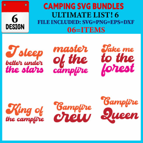 Camping T-shirt Design Bundle Vol-03 cover image.