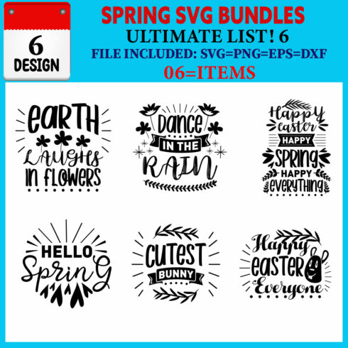 Spring T-shirt Design Bundle Vol-03 cover image.