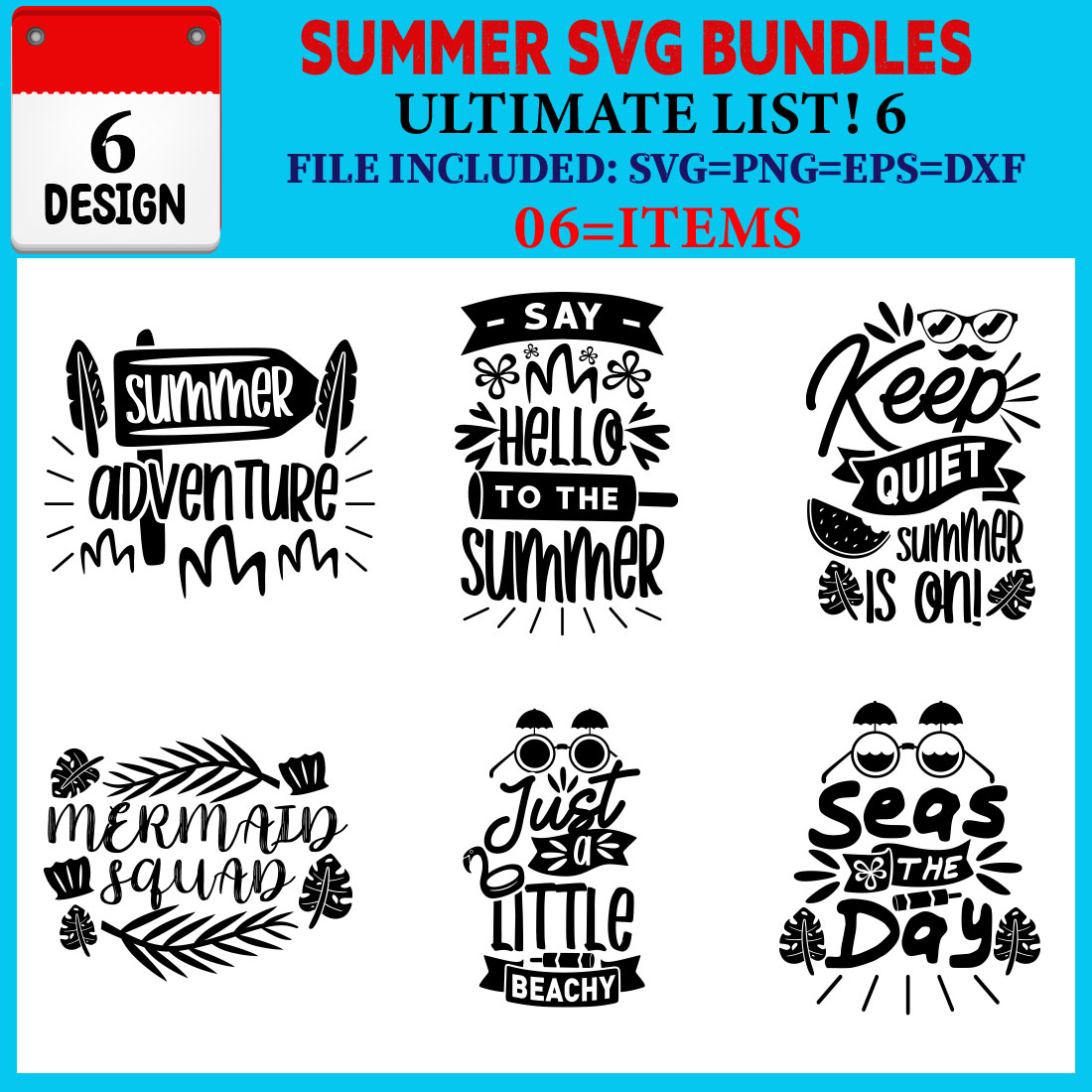 Summer T-shirt Design Bundle Vol-07 cover image.