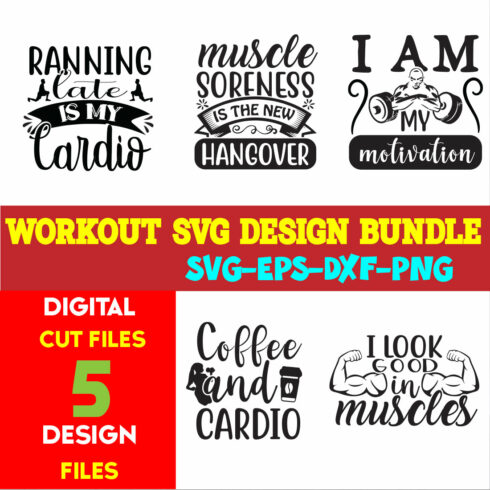 Workout T-shirt Design Bundle volume -02 cover image.