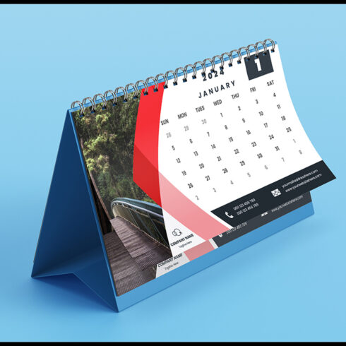 Desk Calendar 2024 Template - MasterBundles