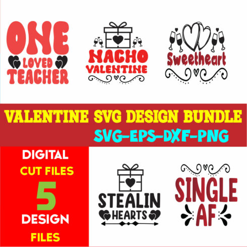 Valentine T-shirt Design Bundle Vol-28 cover image.