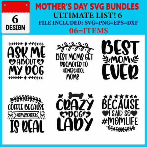 Mother's Day T-shirt Design Bundle Vol-24 cover image.