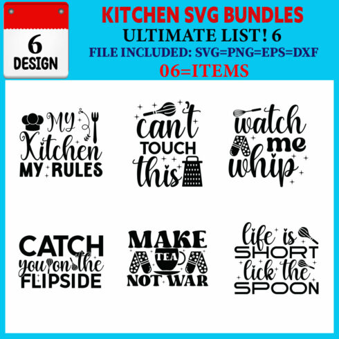 Kitchen T-shirt Design Bundle Vol-03 cover image.