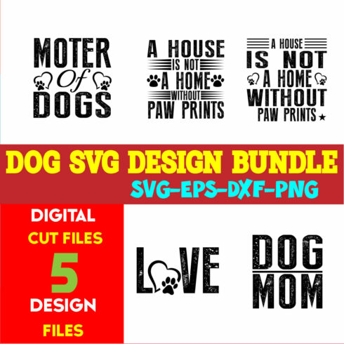 Dog T-shirt Design Bundle Vol-12 cover image.