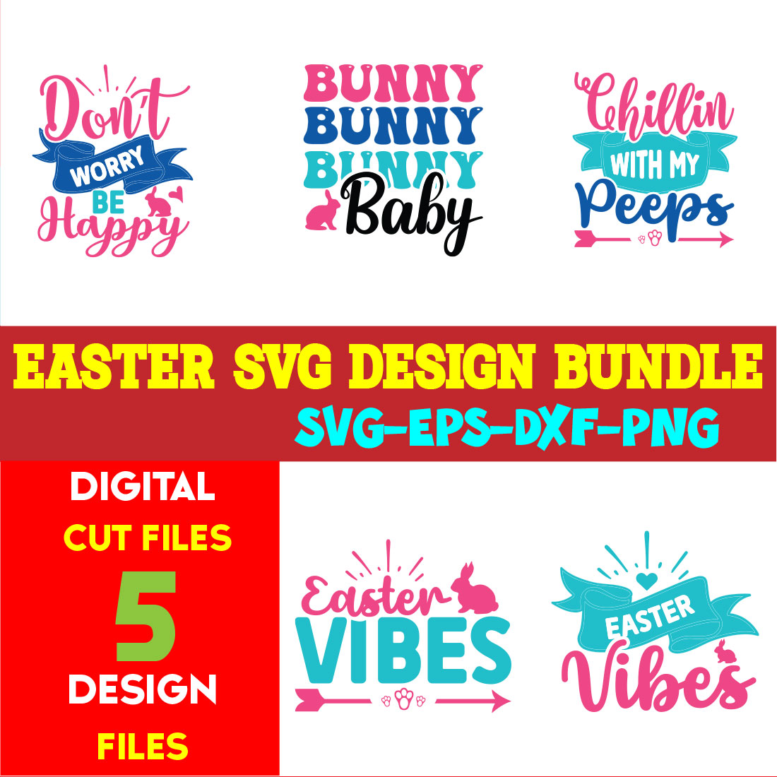 Easter Vintage T Shirt Design Bundle - MasterBundles