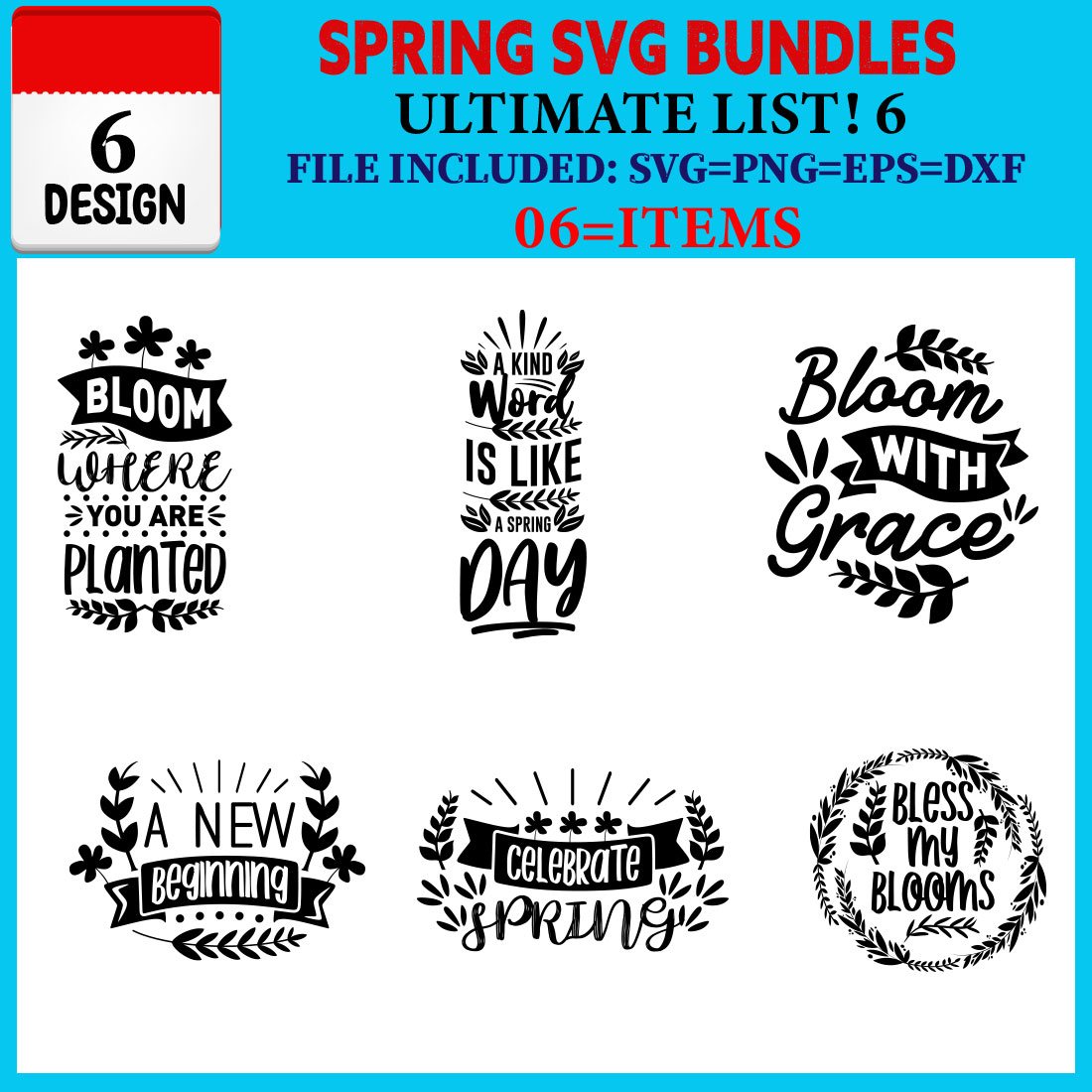 Spring T-shirt Design Bundle Vol-02 cover image.