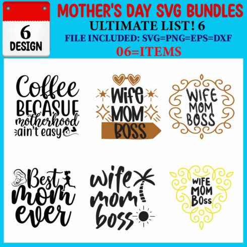 Mother's Day T-shirt Design Bundle Vol-16 cover image.