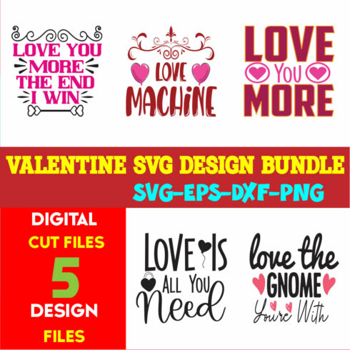 Valentine T-shirt Design Bundle Vol-13 cover image.