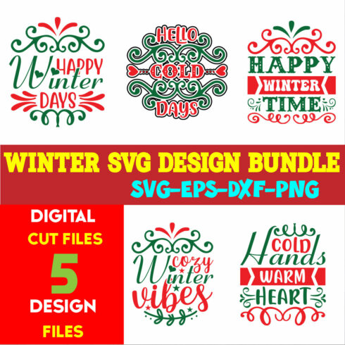 Winter T-shirt Design Bundle volume -01 cover image.