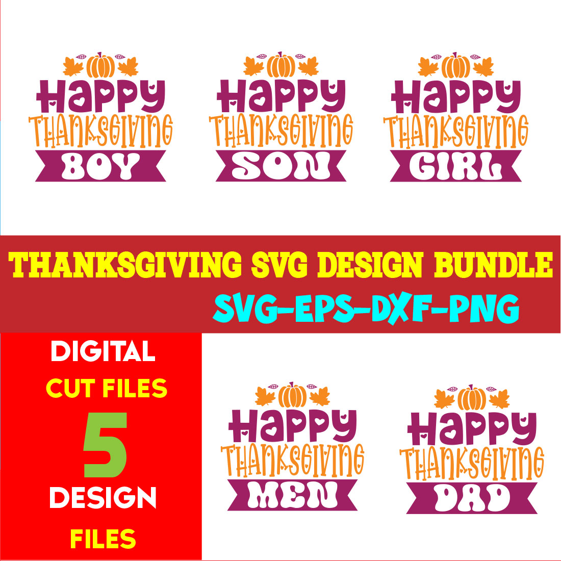 Thanksgiving T Shirt Design Bundle Vol 14   MasterBundles