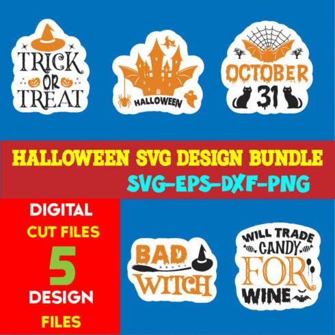 Halloween T-shirt Design Bundle Vol-18 cover image.