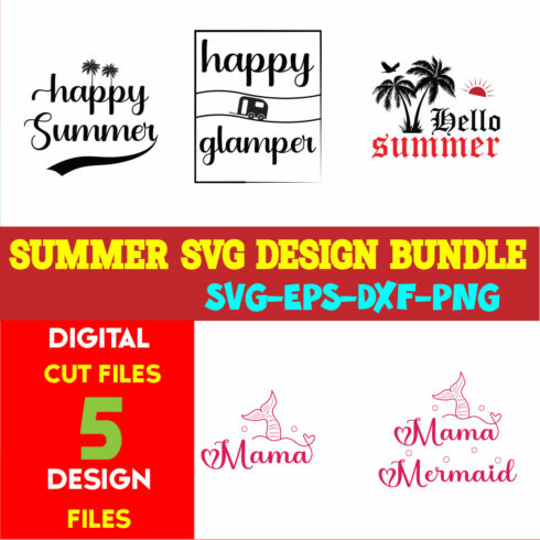 Summer T-shirt Design Bundle volume -07 cover image.