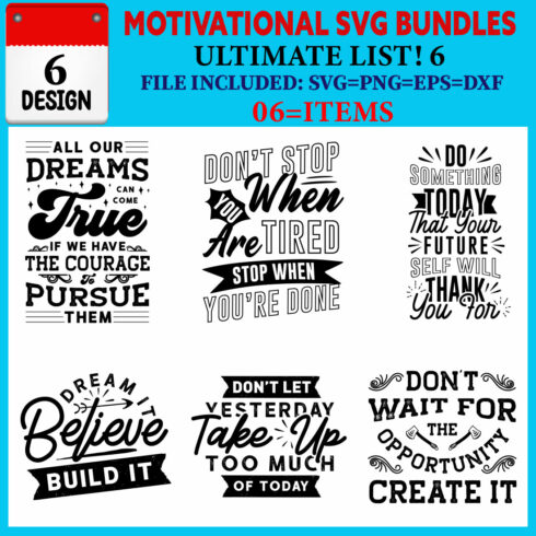 Motivational T-shirt Design Bundle Vol-01 cover image.