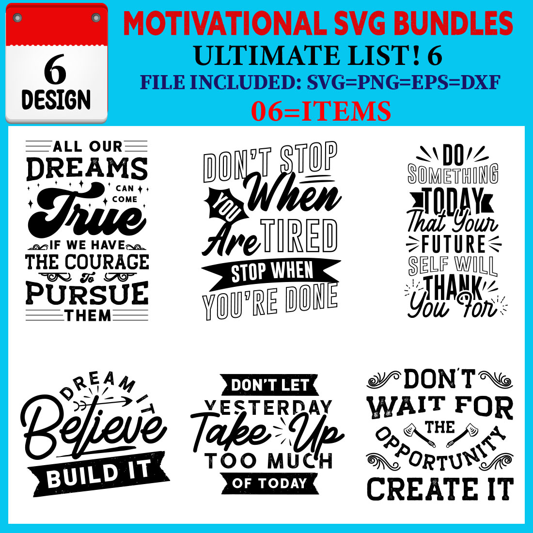 Motivational T-shirt Design Bundle Vol-01 cover image.