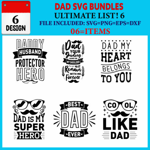 Dad T-shirt Design Bundle Vol-02 cover image.