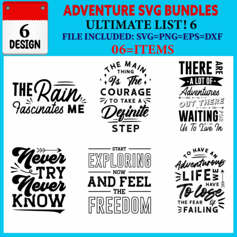 Adventure T-shirt Design Bundle Vol-06 cover image.