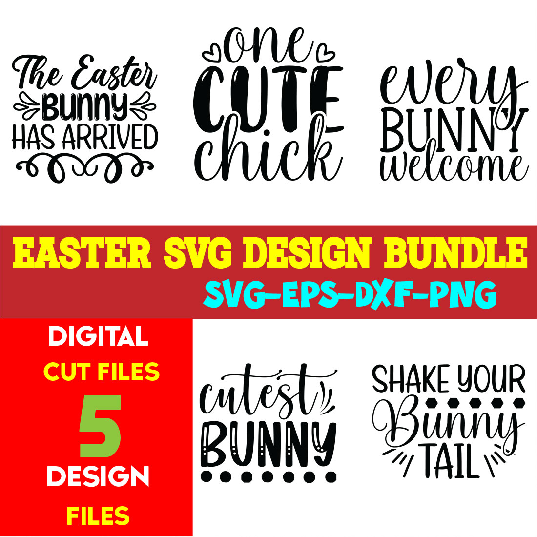 Easter T-shirt Design Bundle Vol- 18 cover image.