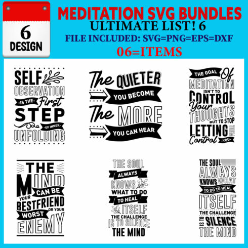 Meditation T-shirt Design Bundle Vol-03 cover image.