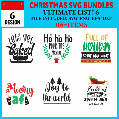 Christmas T-shirt Design Bundle Vol-34 cover image.