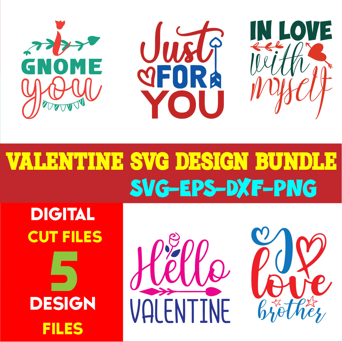 Valentine T-shirt Design Bundle Vol-21 cover image.