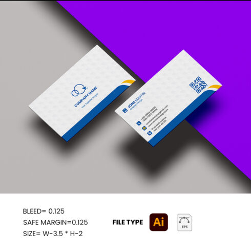 Business card cover image.
