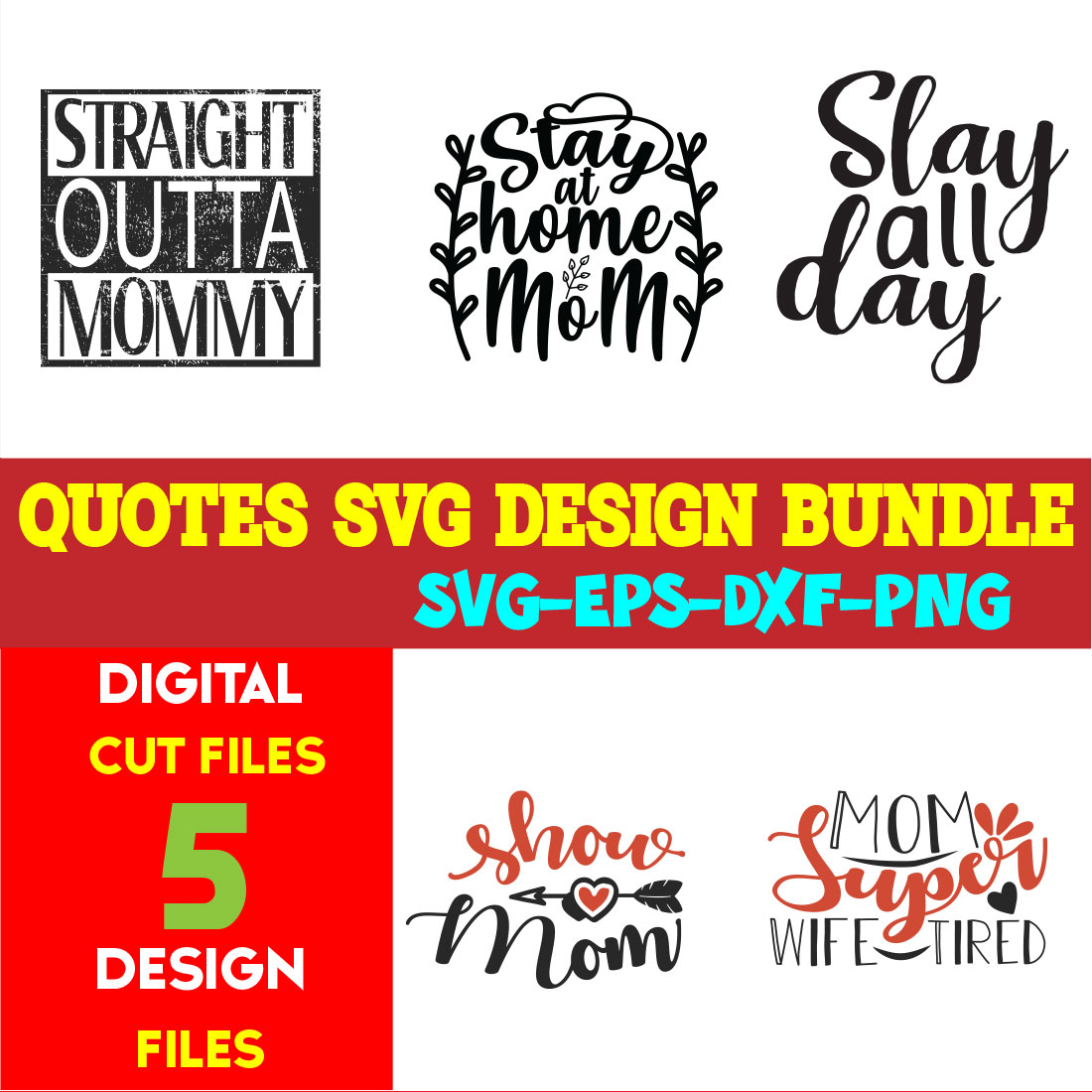 Quotes T-shirt Design Bundle Vol-13 cover image.