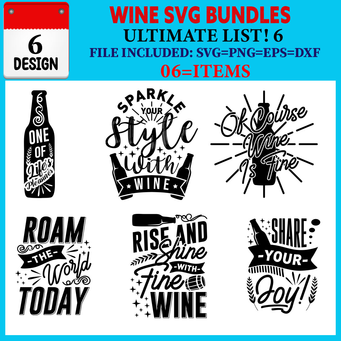 Wine T-shirt Design Bundle Vol-05 cover image.