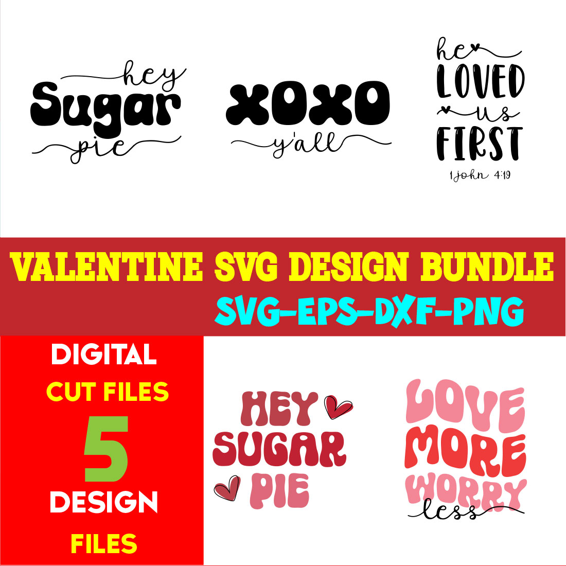 Valentine T-shirt Design Bundle Vol-27 cover image.