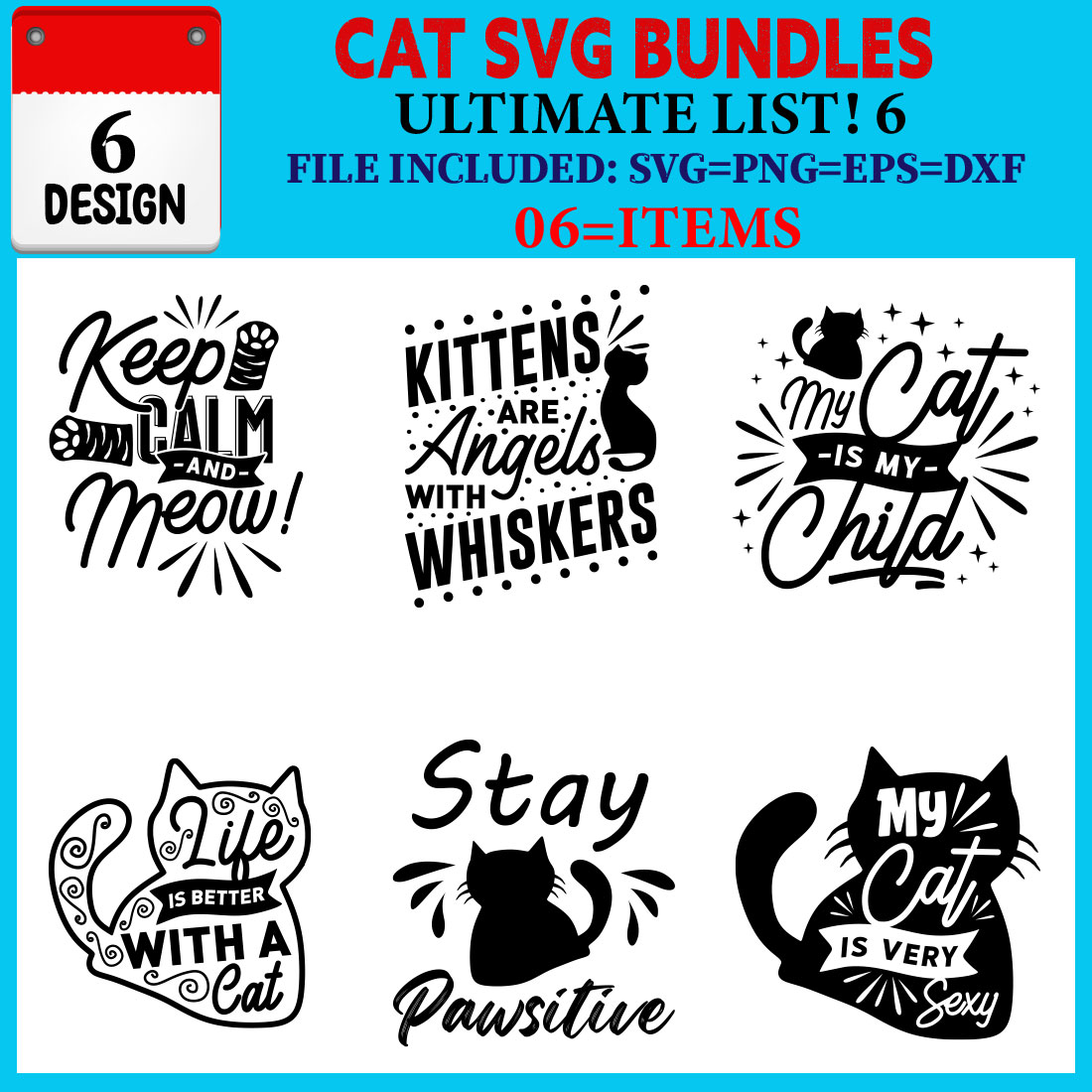 Cat T-shirt Design Bundle Vol-04 cover image.