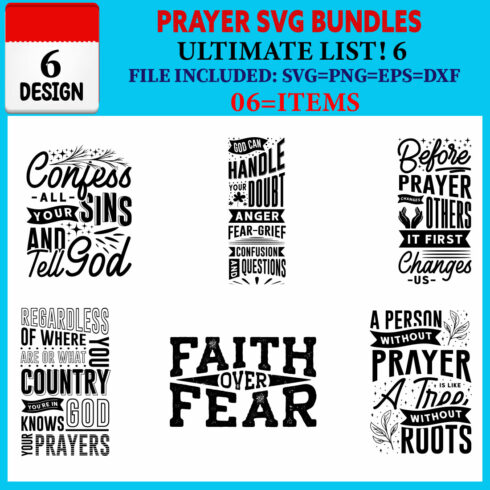 Prayer T-shirt Design Bundle Vol-01 cover image.