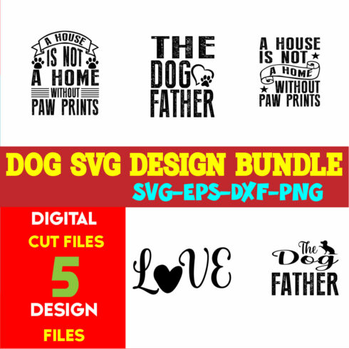 Dog T-shirt Design Bundle Vol-13 cover image.