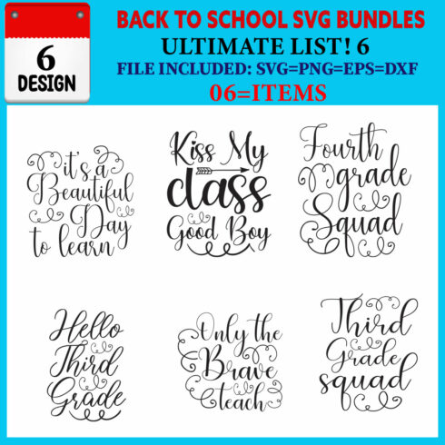 Back To School T-shirt Design Bundle Vol-11 cover image.