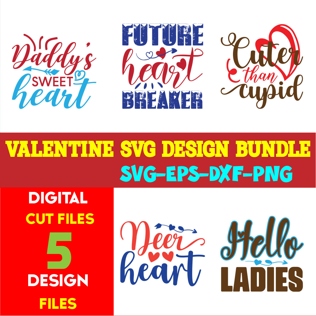 Valentine T-shirt Design Bundle Vol-10 cover image.