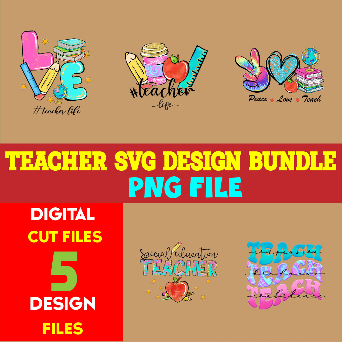 Teacher T-shirt Design Bundle volume -03 cover image.