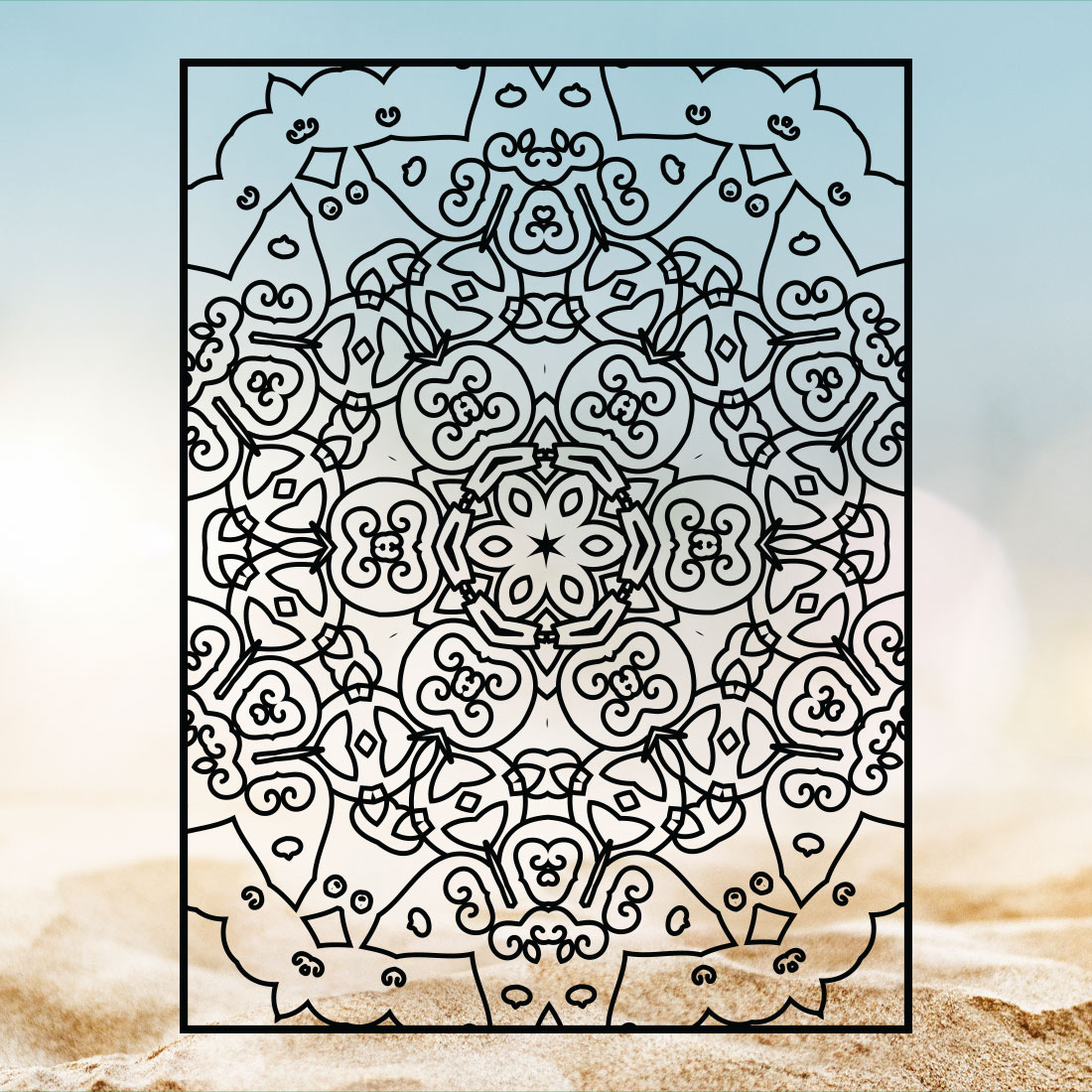 Adults Mandala Coloring Book Interiors Vol-11 cover image.