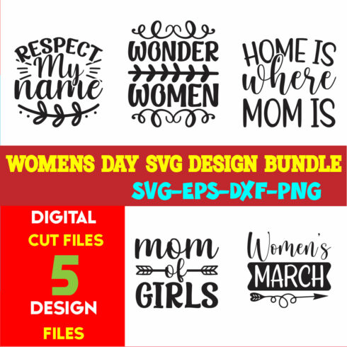 Womens Day T-shirt Design Bundle Volume-02 cover image.