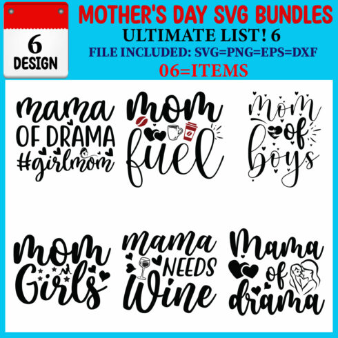 Mother's Day T-shirt Design Bundle Vol-18 cover image.
