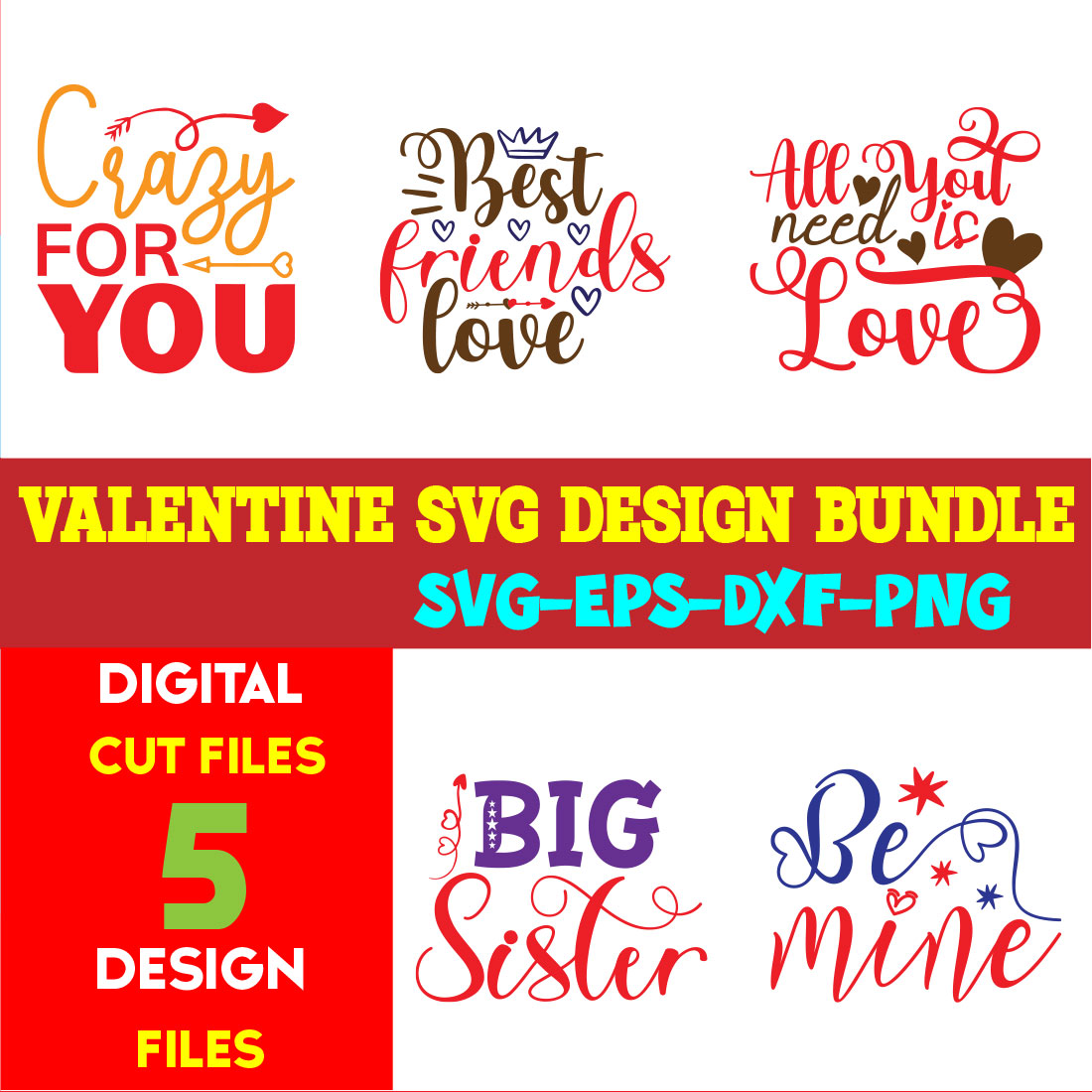 Valentine T-shirt Design Bundle Vol-19 cover image.