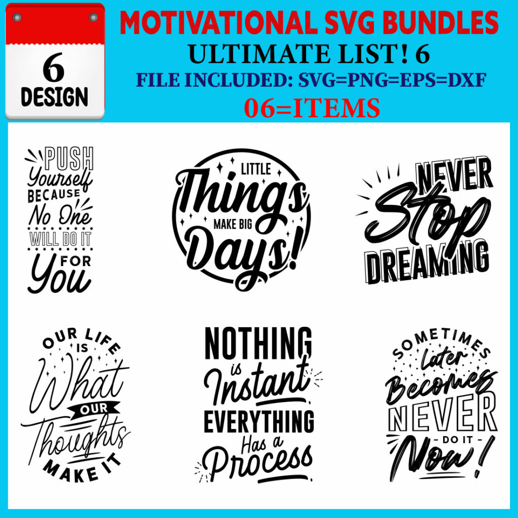 Motivational T-shirt Design Bundle Vol-03 - MasterBundles