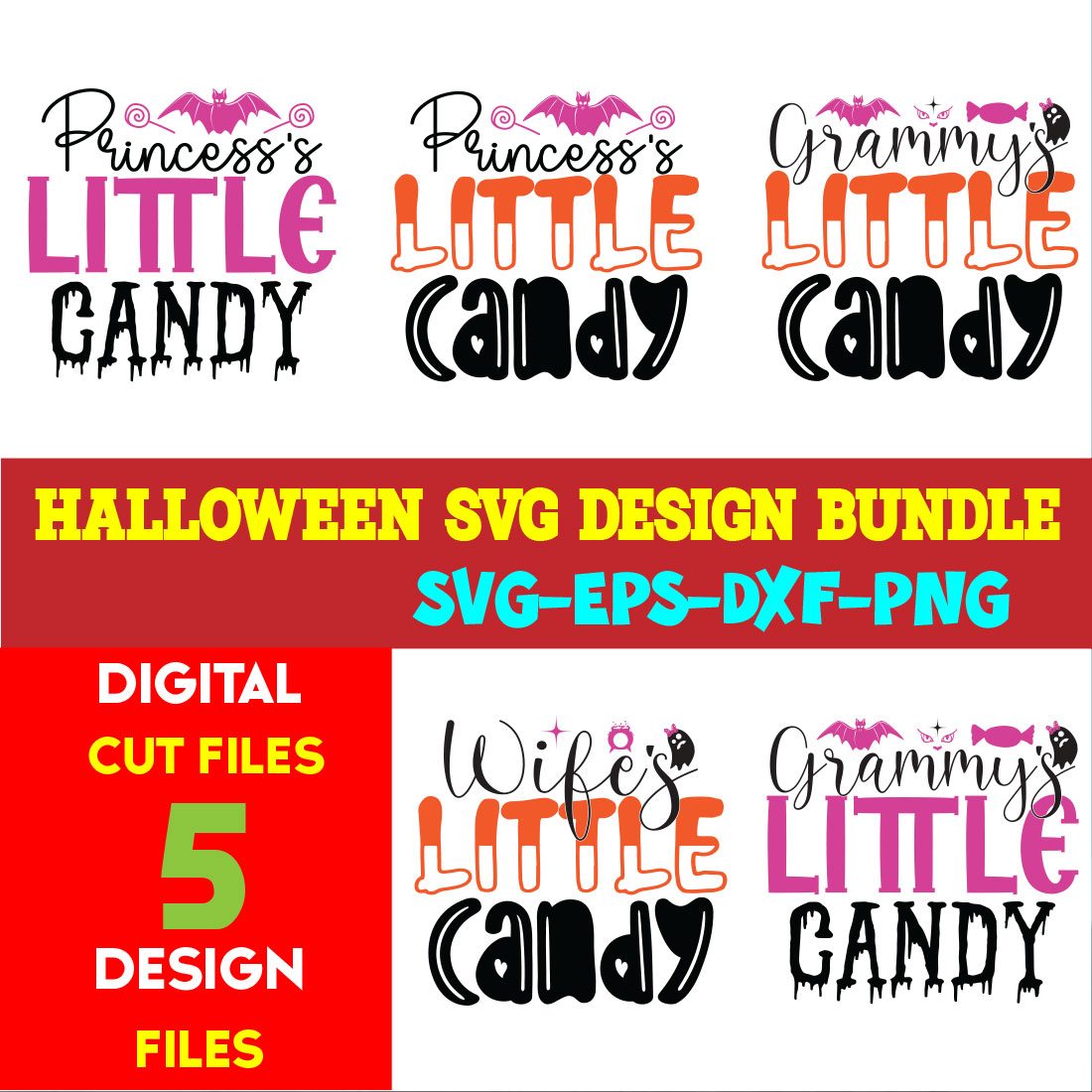 Halloween T-shirt Design Bundle Vol-17 cover image.