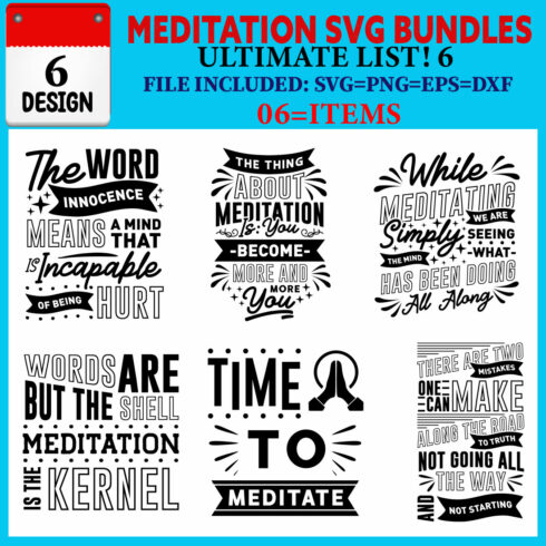 Meditation T-shirt Design Bundle Vol-04 cover image.