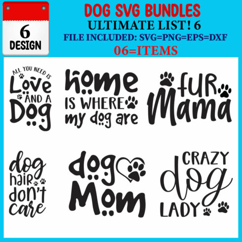 Dog T-shirt Design Bundle cover image.