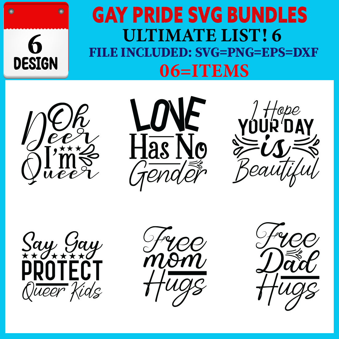 Gay Pride T-shirt Design Bundle Vol-02 cover image.