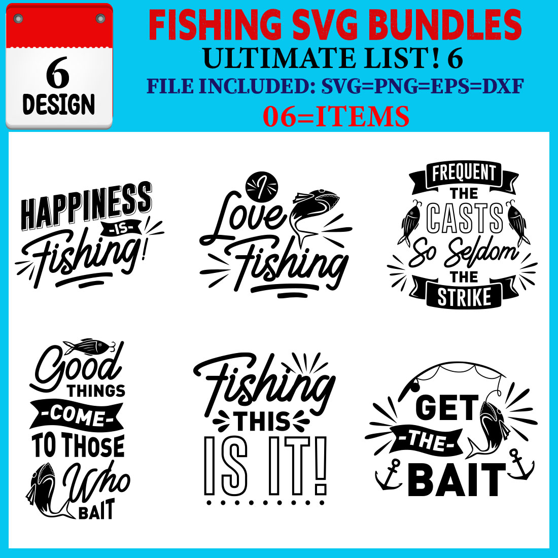 Fishing T-shirt Design Bundle Vol-04 cover image.