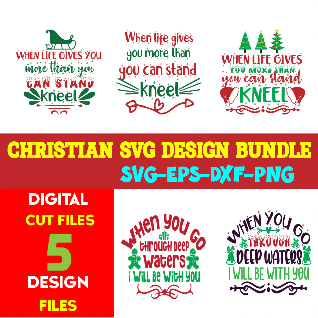 Christian T-shirt Design Bundle Volume-02 cover image.