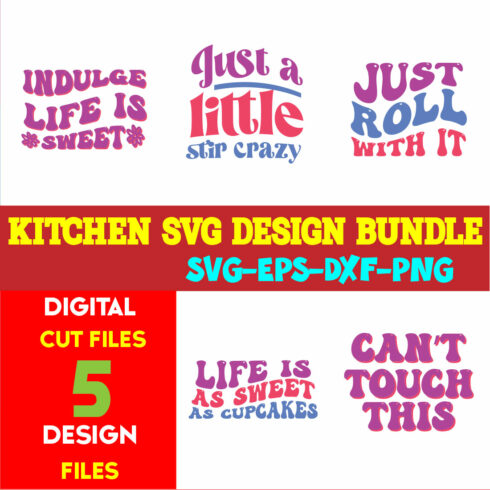 Kitchen T-shirt Design Bundle Vol-05 cover image.